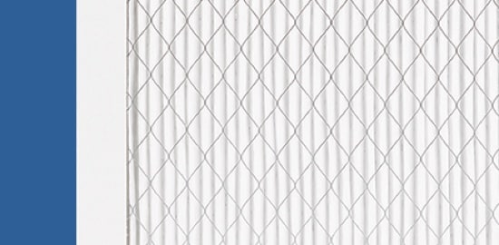 A furnace filter.
