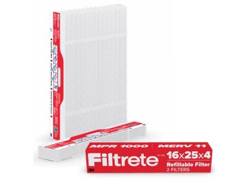 Filtrete Refillable Filter Refills 1000 MPR product in package and expanded.
