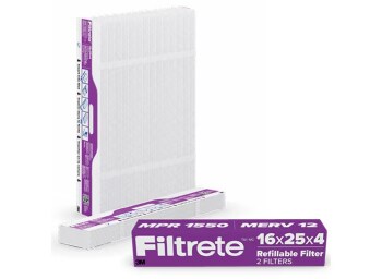 Filtrete Refillable Filter Refills 1550 MPR product in package and expanded.
