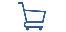 An icon of a shopping cart.
