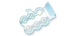 A Filtrete™ Whole House Air Freshener with a perforated Scent Boost Strip being pulled back.
