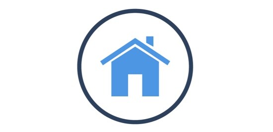 Une icône d’une maison.
