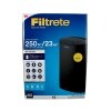 A black Filtrete™ True HEPA Large Room Air Purifier-Black Touch.
