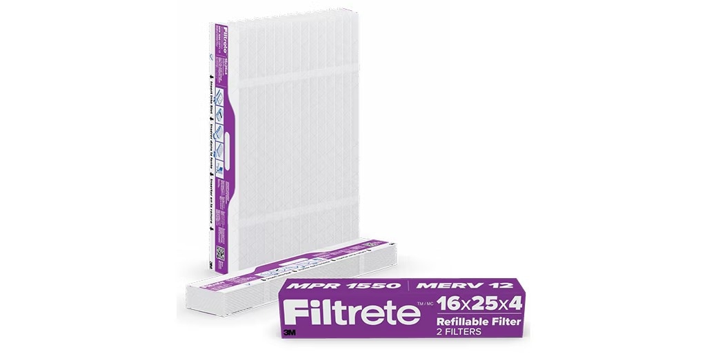 Filtrete Refillable Filter Refills 1550 MPR product in package and expanded.

